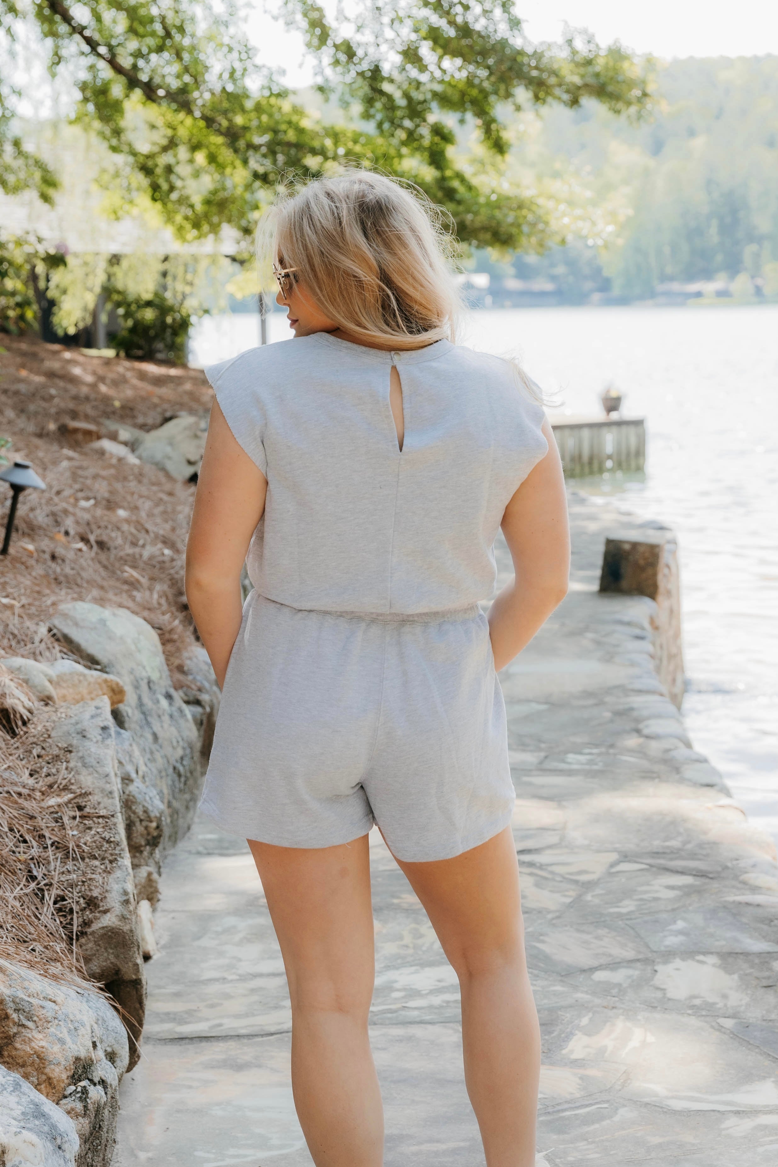 Drew Sleeveless Drawstring Waist Romper