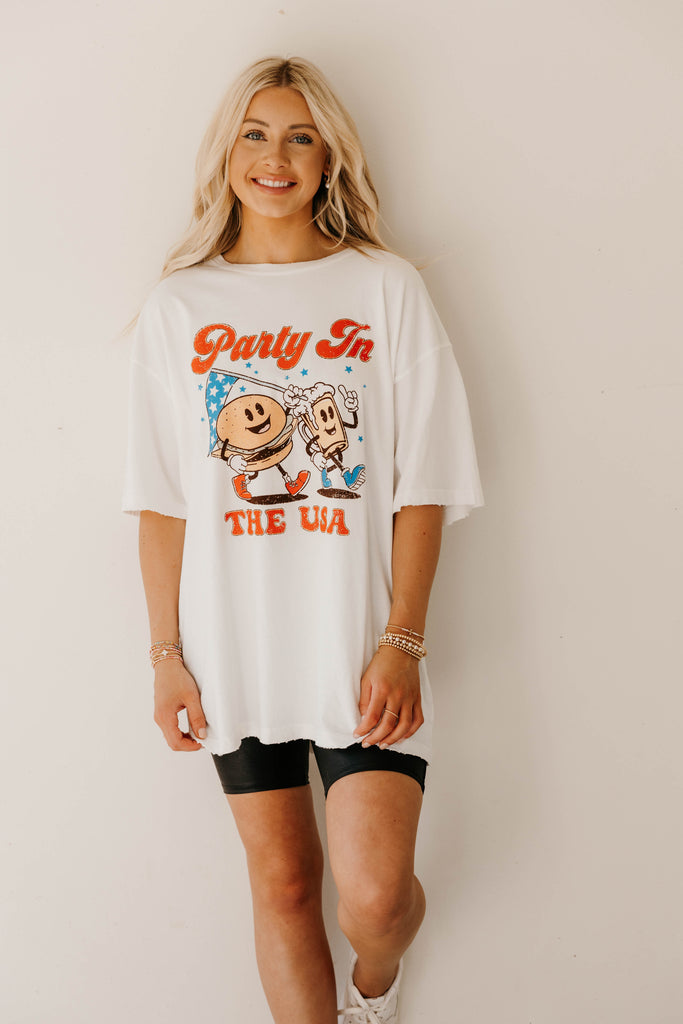 Party in the USA Oversized Graphic Tee