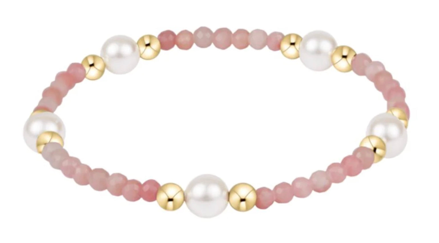 E Newton Purpose Pearl 6mm Gem Bracelet