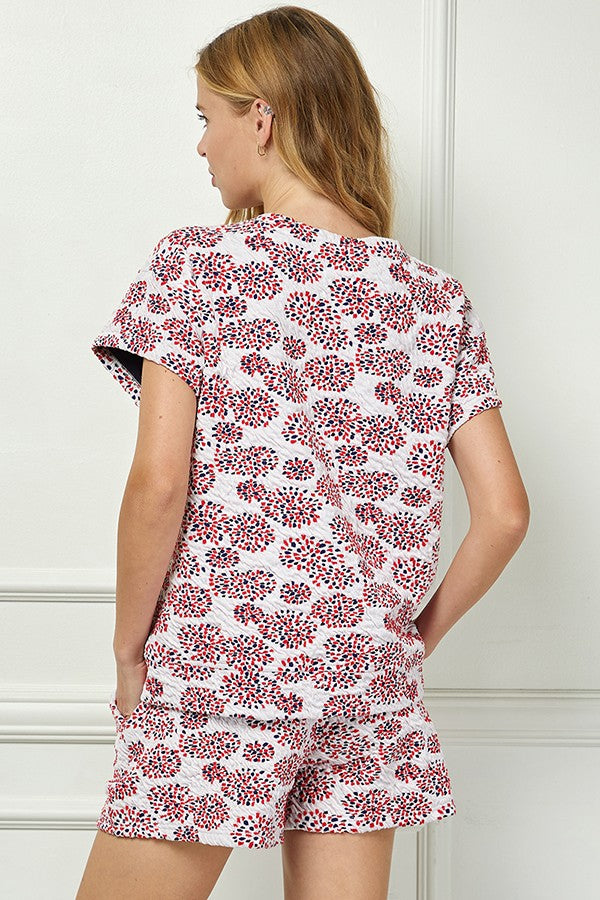 Fireworks Jacquard Top - Final Sale 40% off in cart