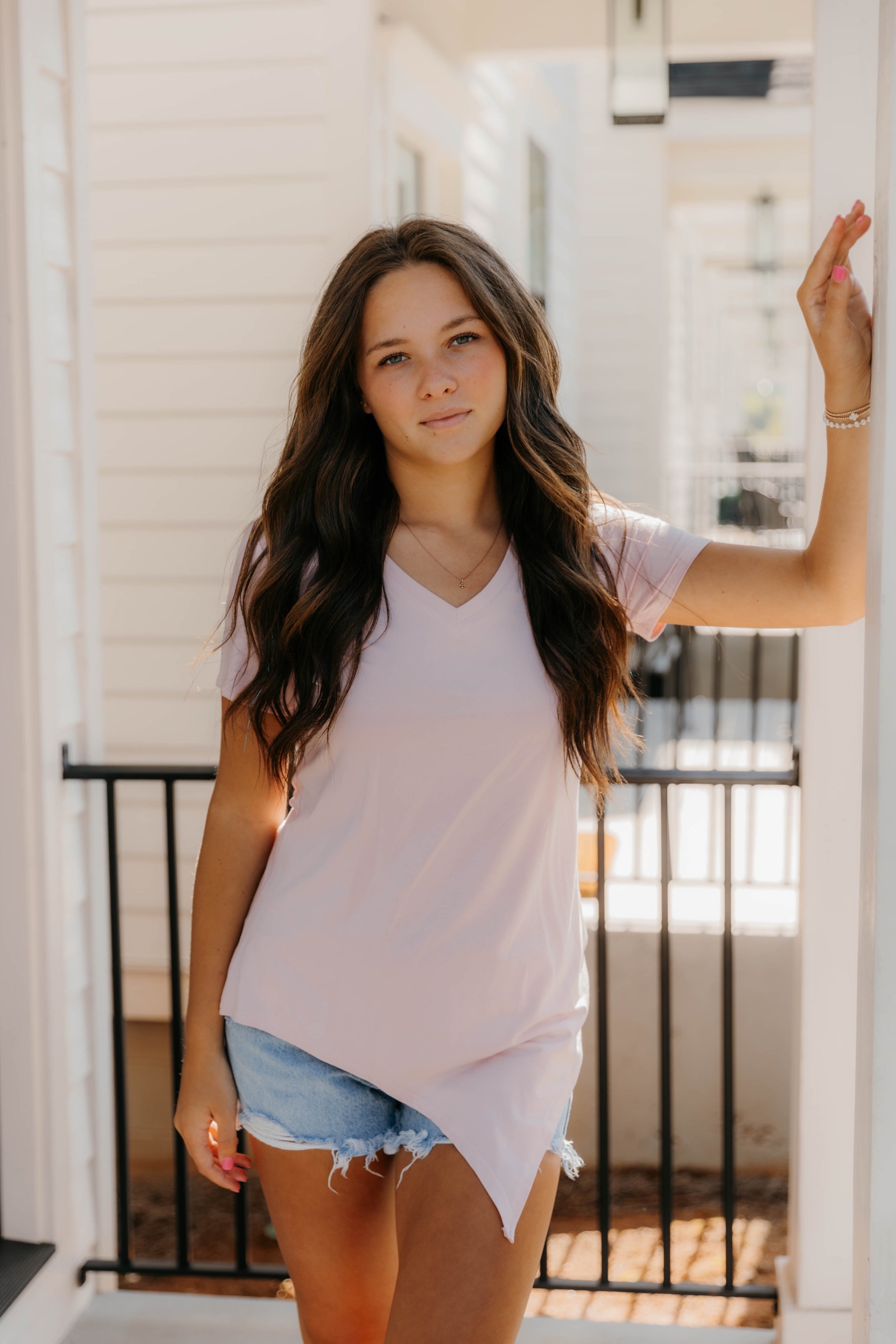 Kendall Modal Knit V Neck Top - Final Sale 50% off in cart