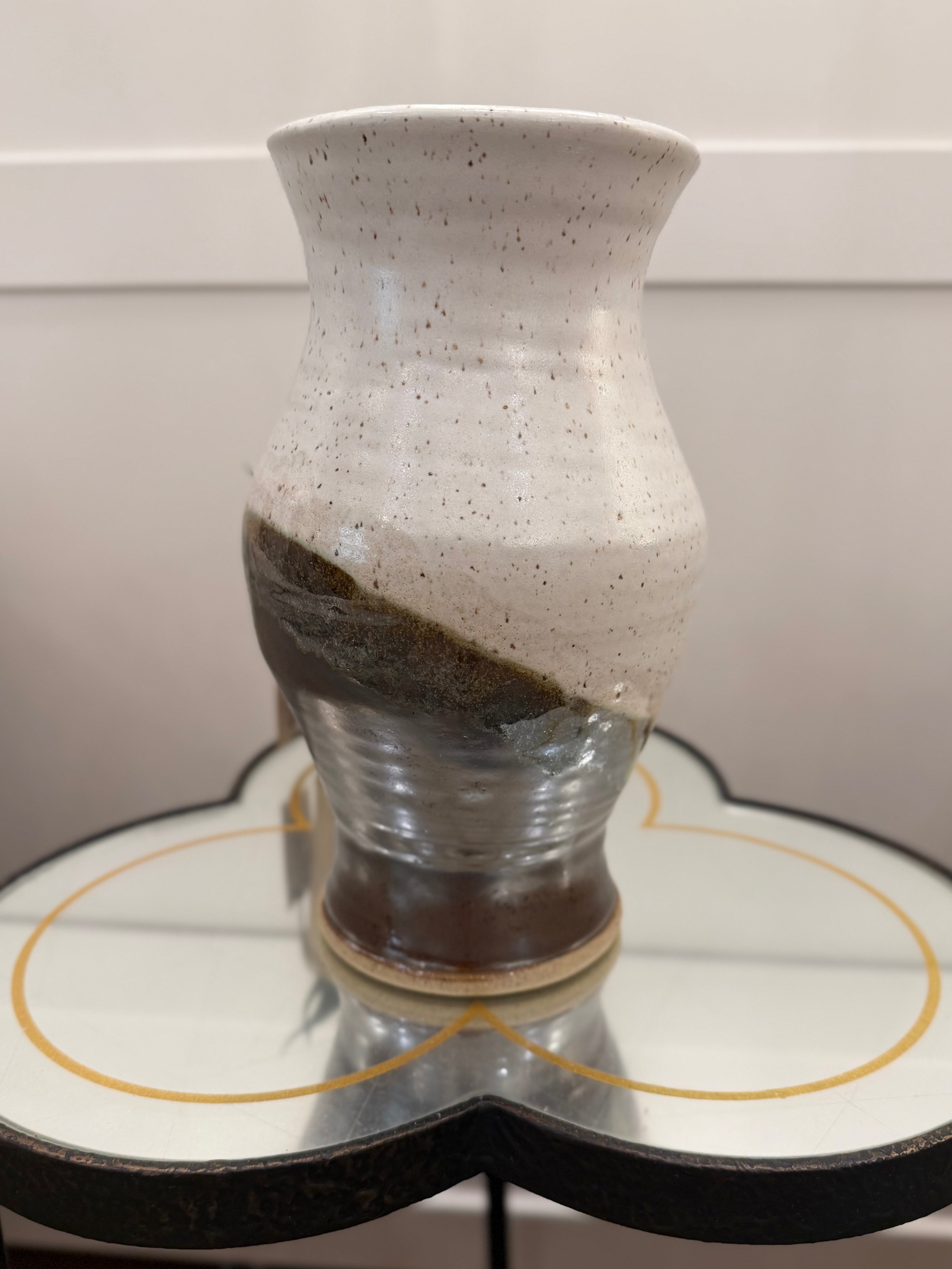 Brown Speckle Sand & Stone Vase - Alex Clay Original