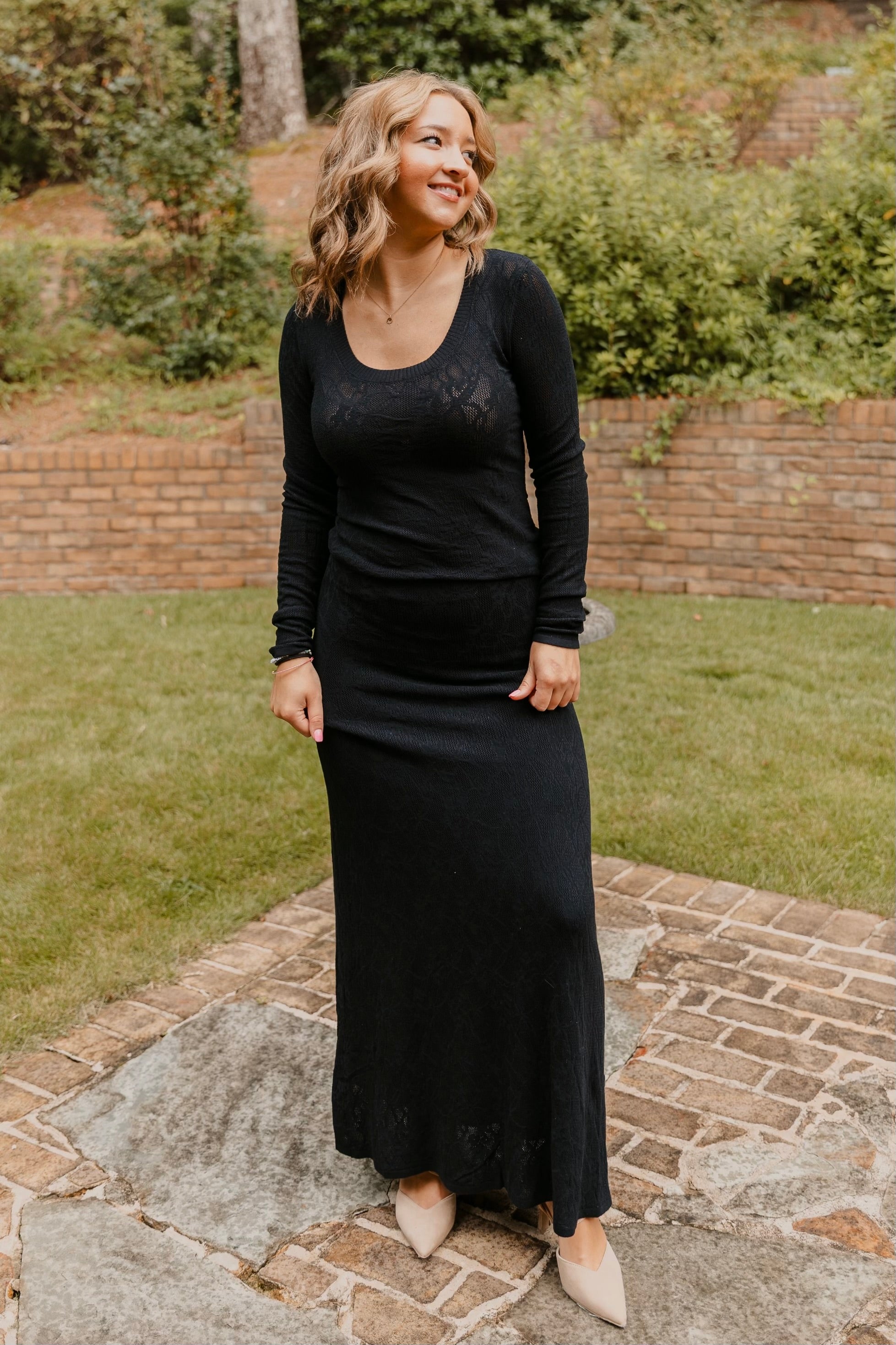Z Supply Tibi Mesh Midi Skirt