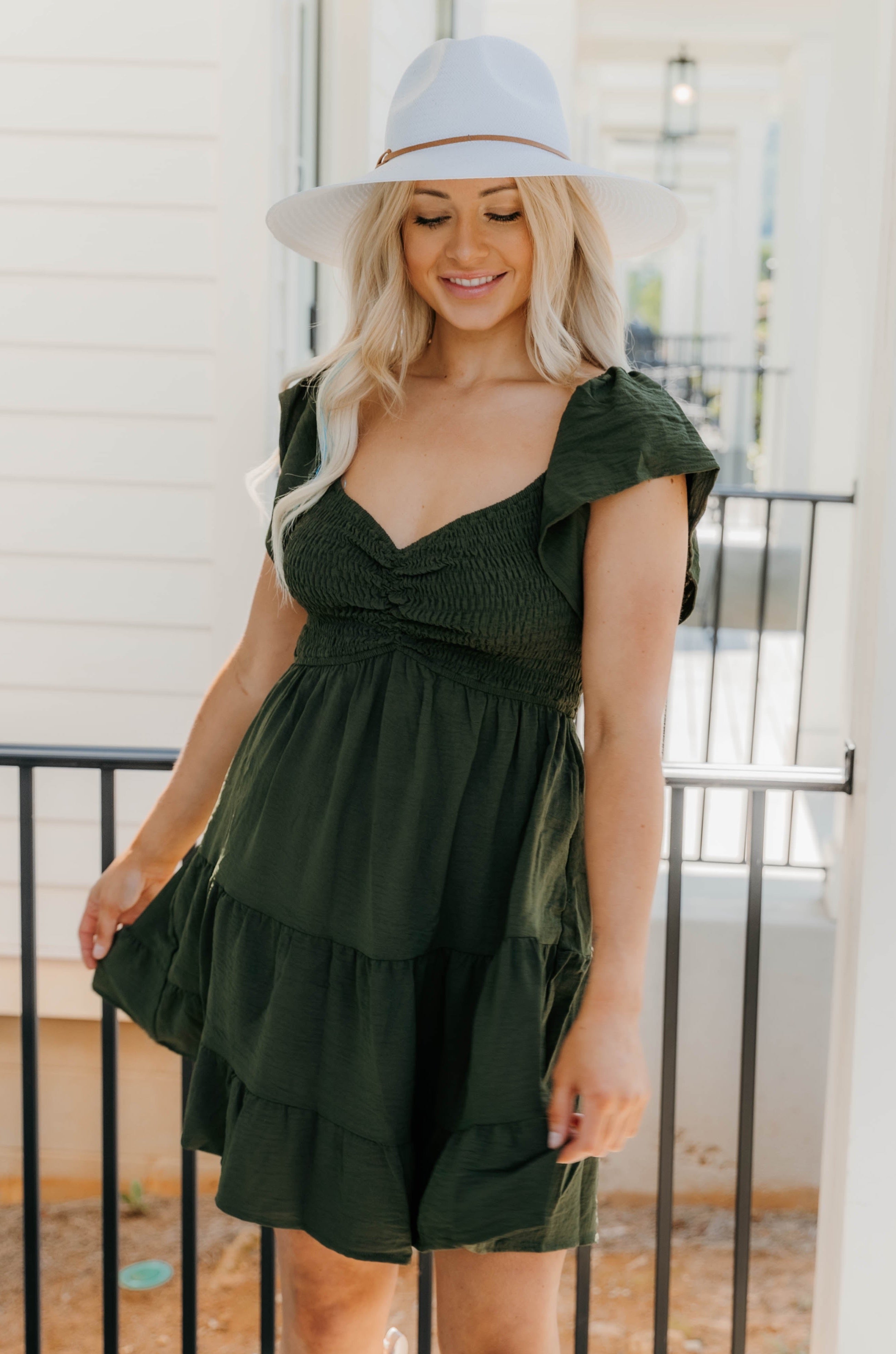 Melina Sweetheart Neck Smocked Dress - Final Sale 25% off in cart