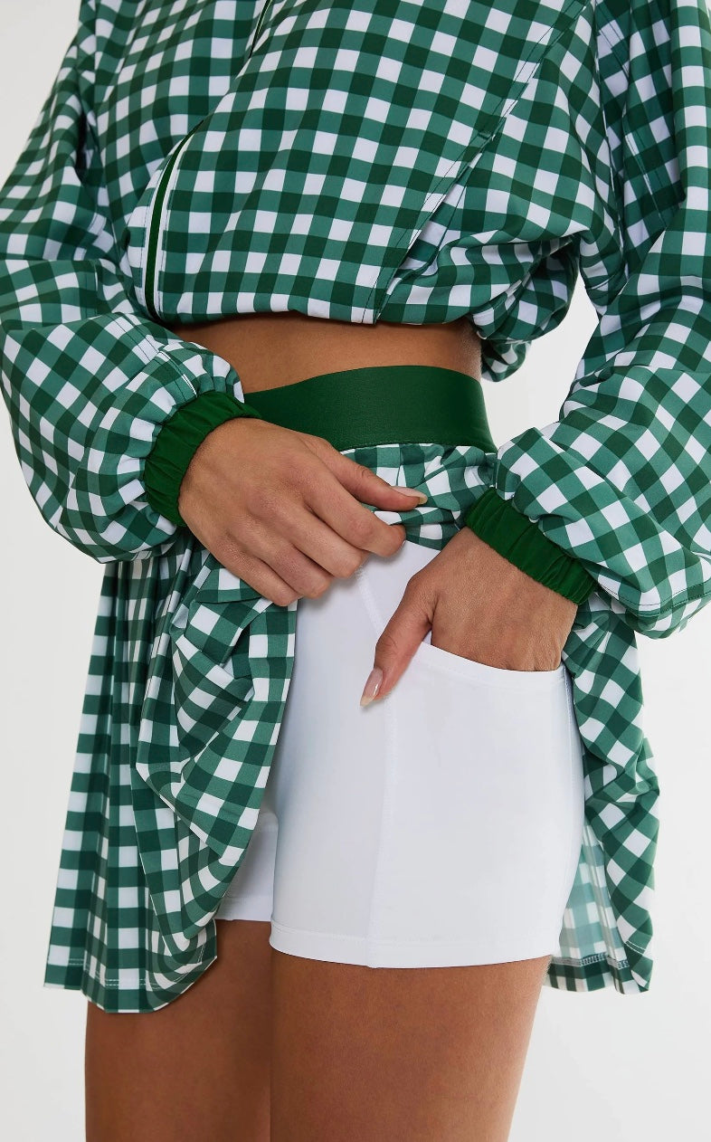 Beach Riot Irina Skirt Fairway Check