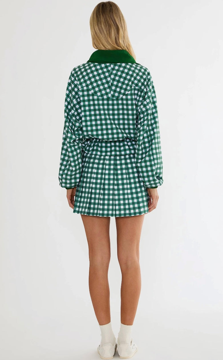 Beach Riot Irina Skirt Fairway Check