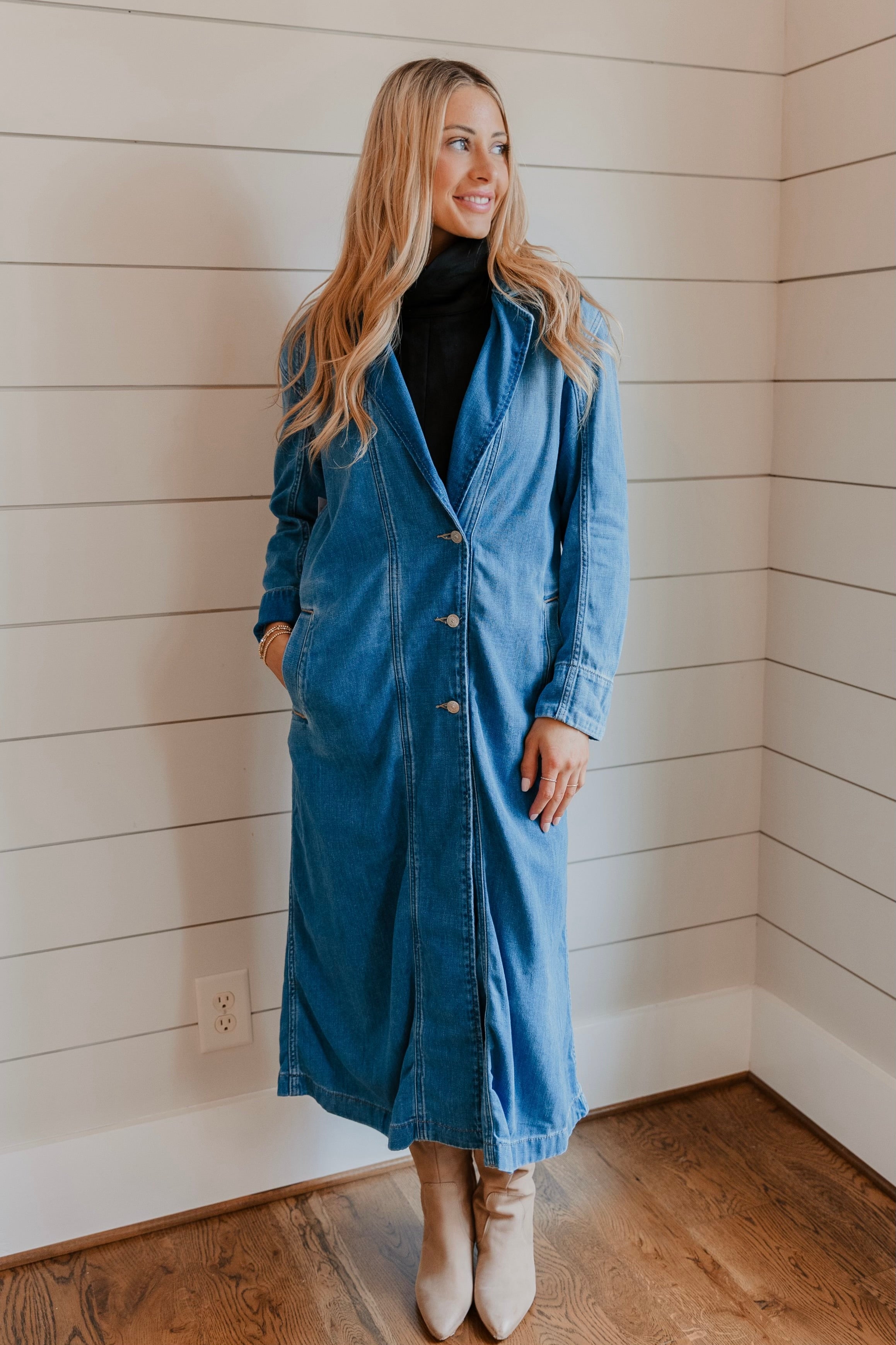 Free People Monique Indigo Duster