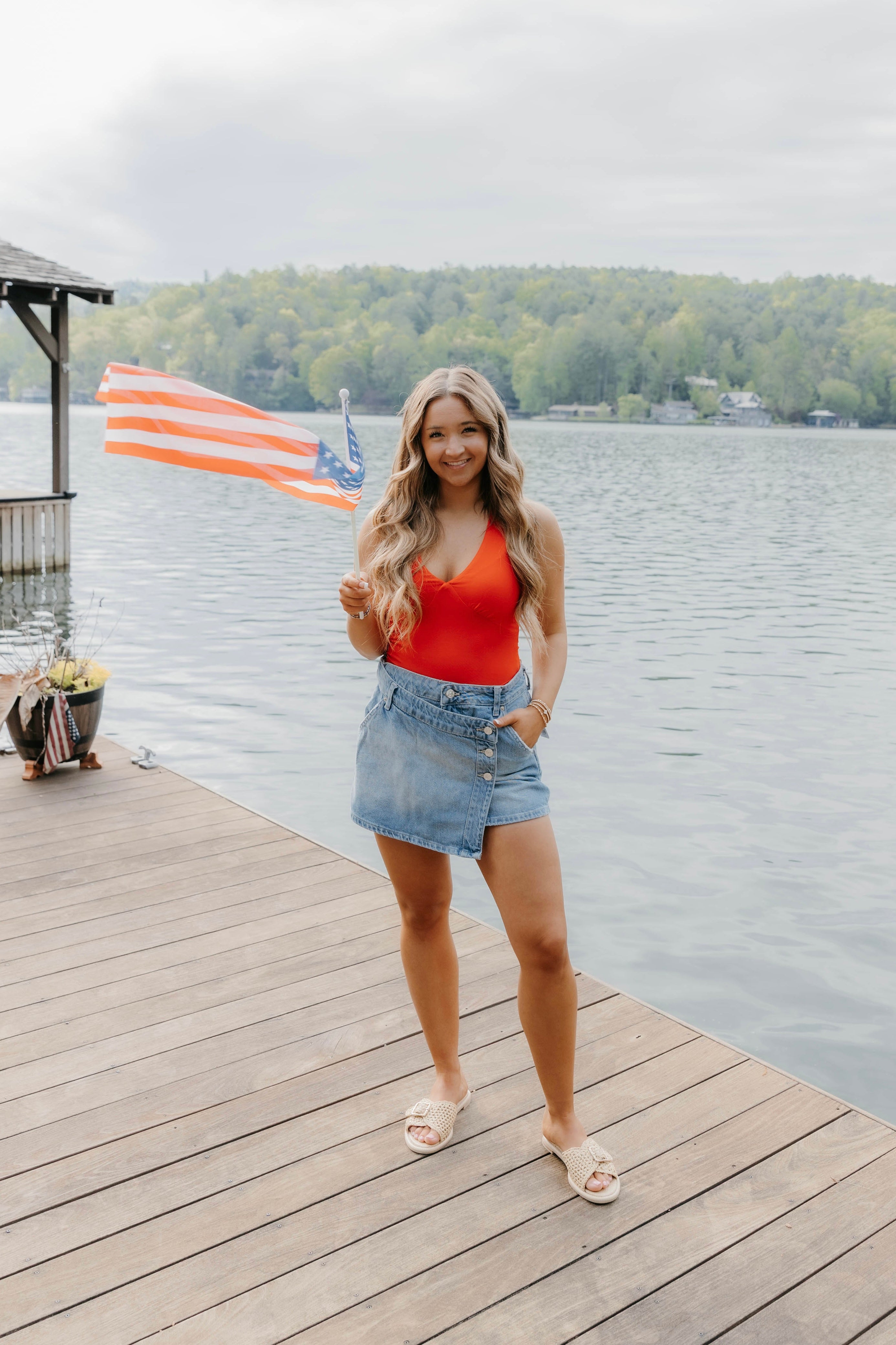 Free People Wynne Denim Skirt
