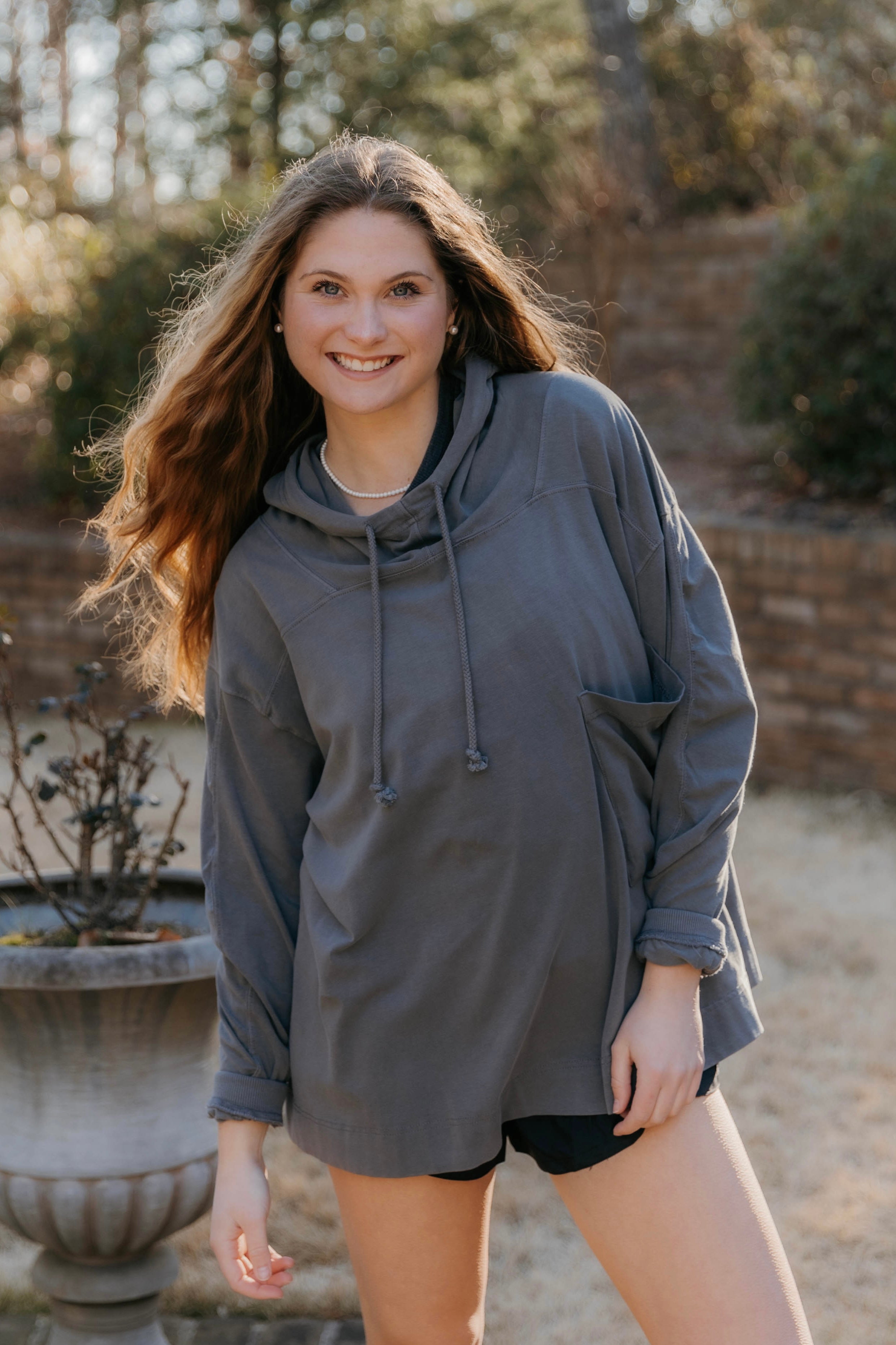 Free People Hot Shot Hooded Layer