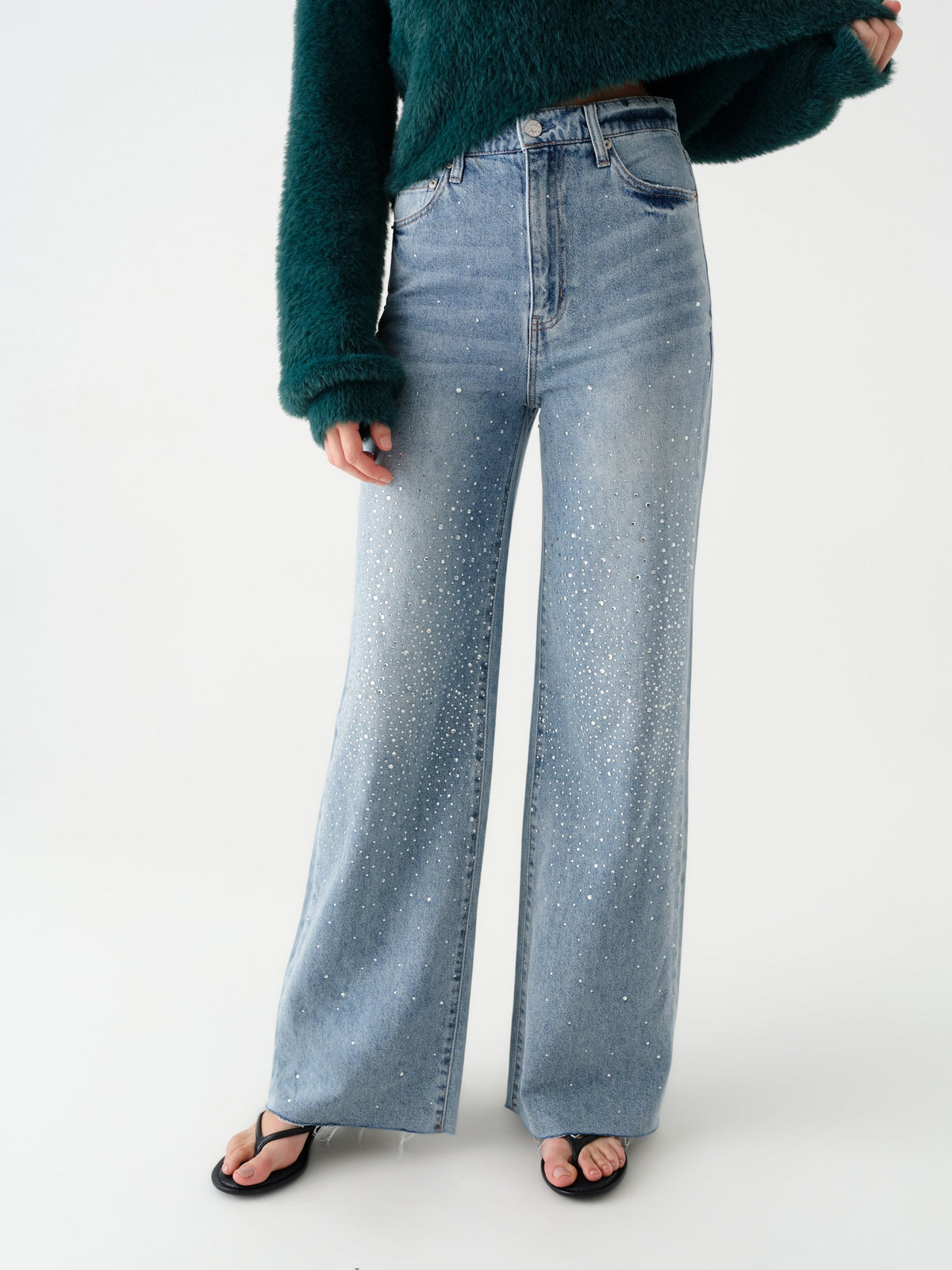 Daze Far Out High Rise Wide Leg - Stardust