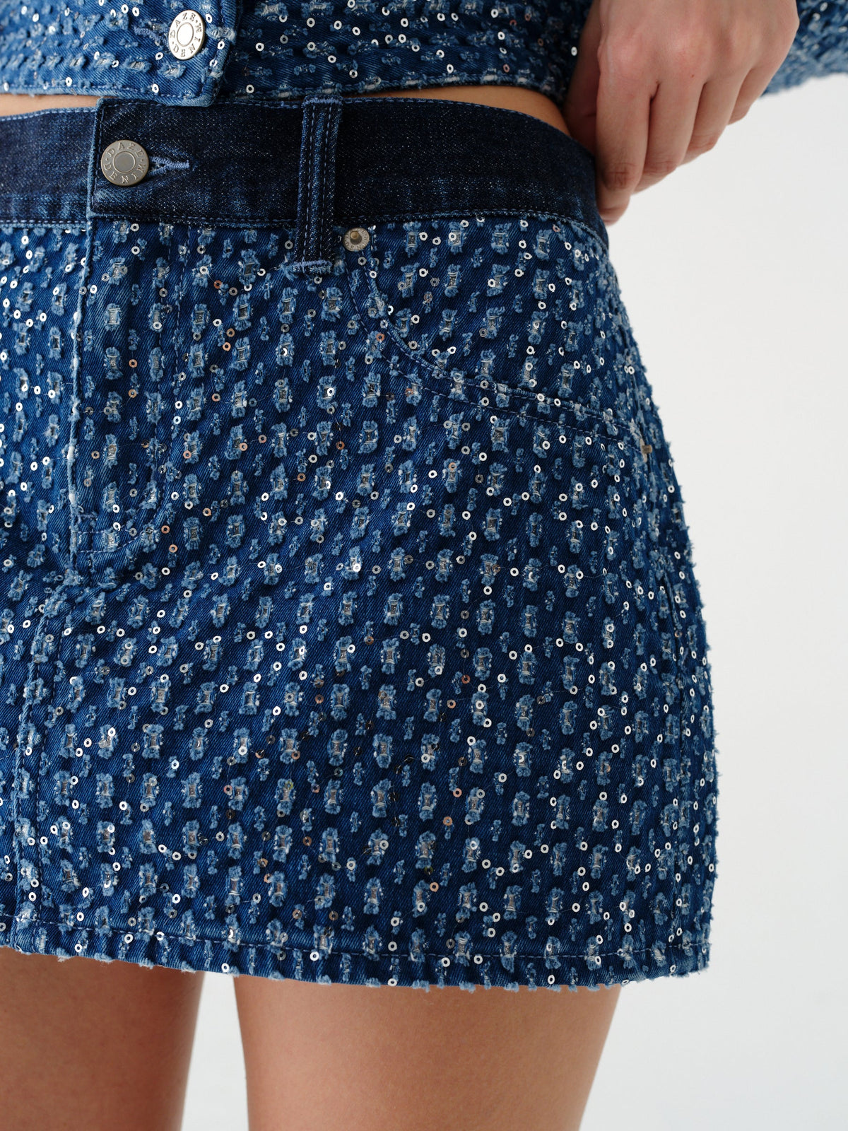 Daze Fever Low Rise Micro Mini Skirt - Prism