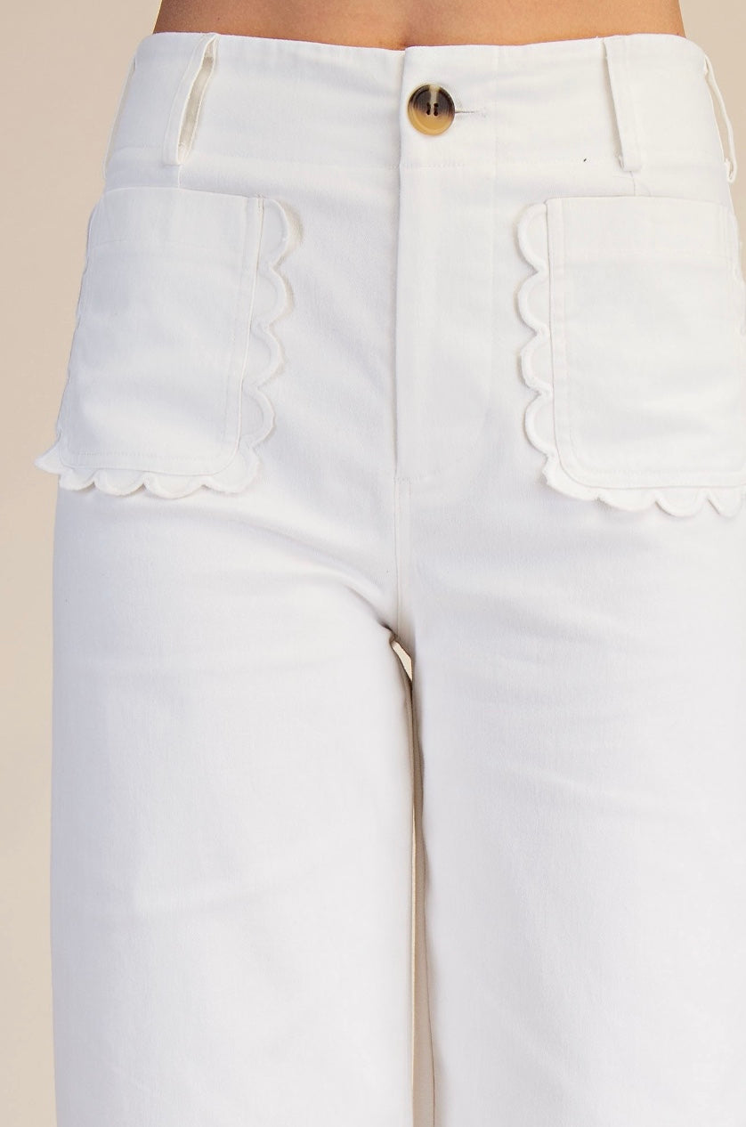 Colette Cropped Wide Leg Pant