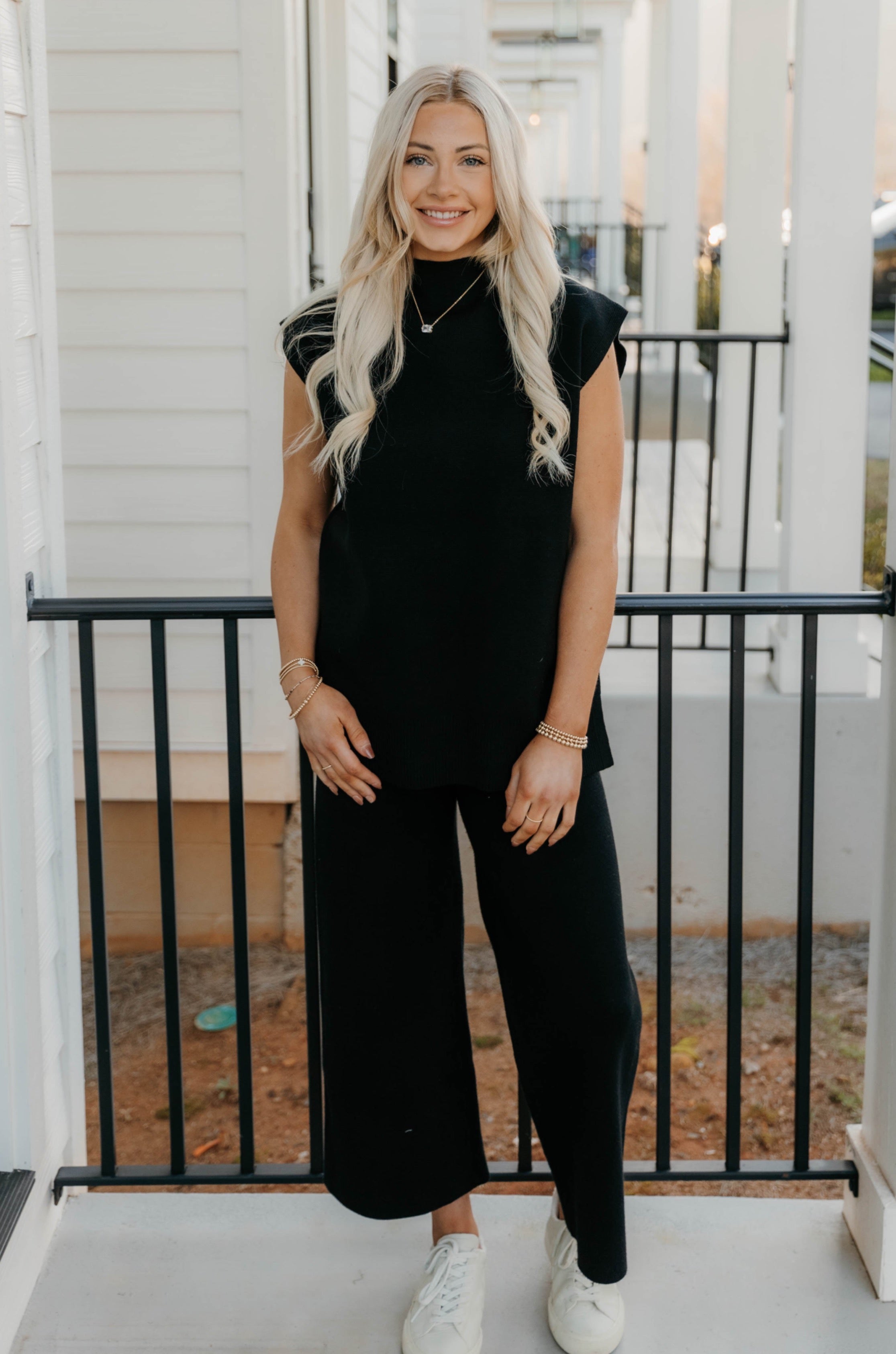 Blakely Cropped Wide Sweater Pants