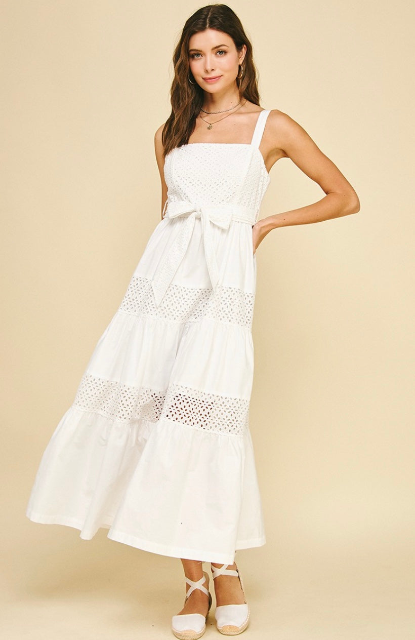 The Isla Eyelet Maxi Dress
