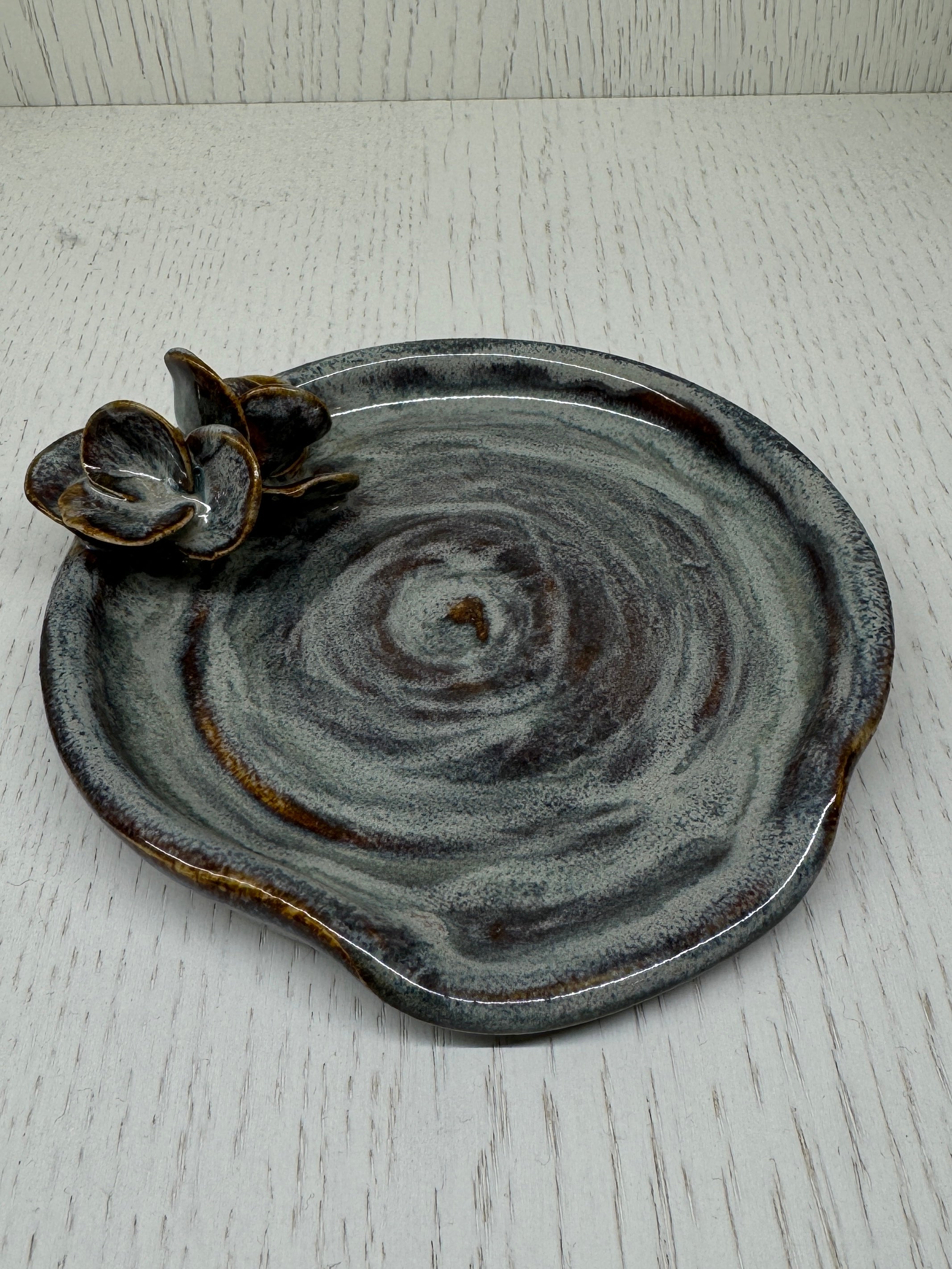 Rosette Spoon Rest / Trinket Dish - Alex Clay Original