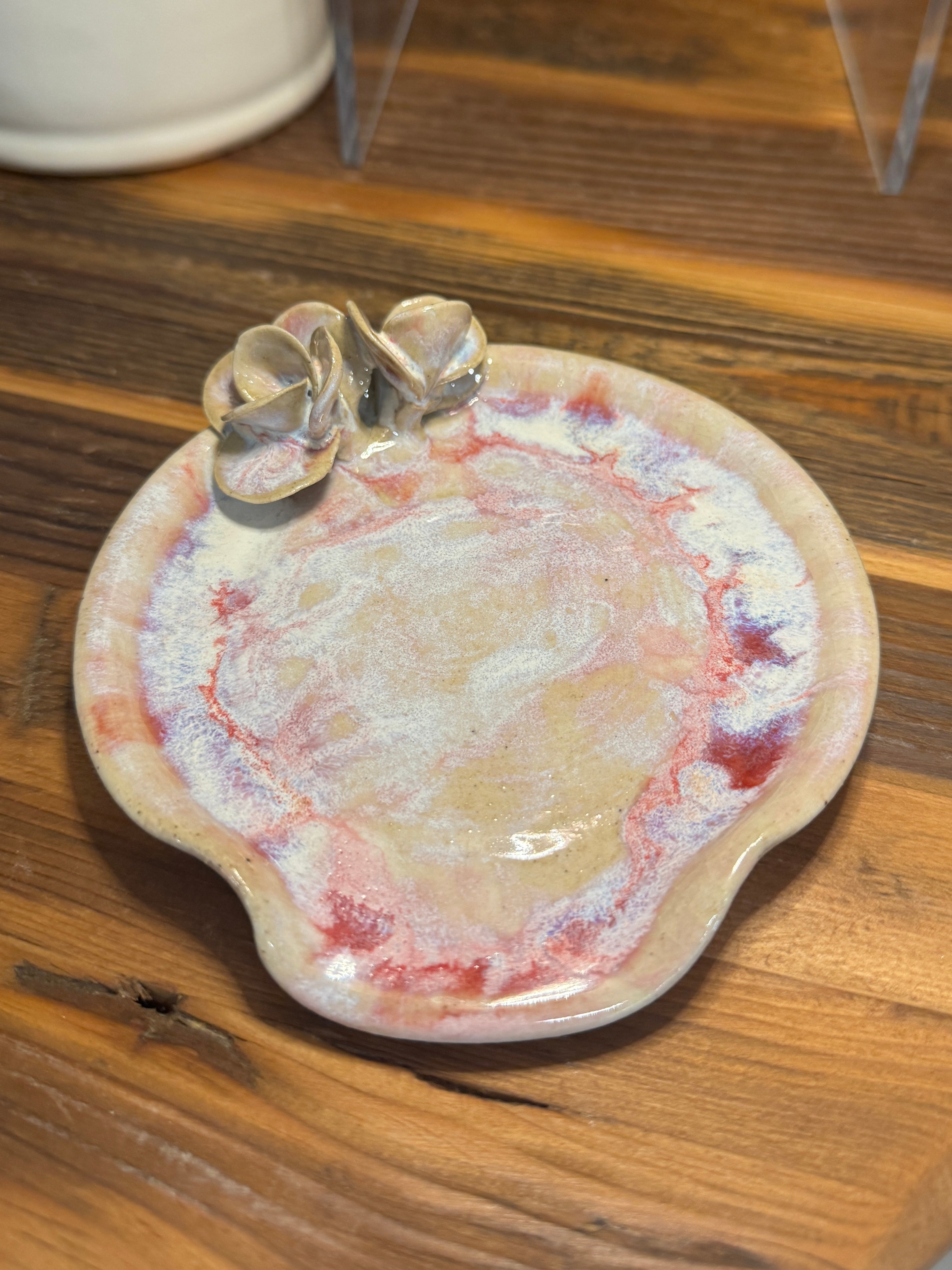 Rosette Spoon Rest / Trinket Dish - Alex Clay Original