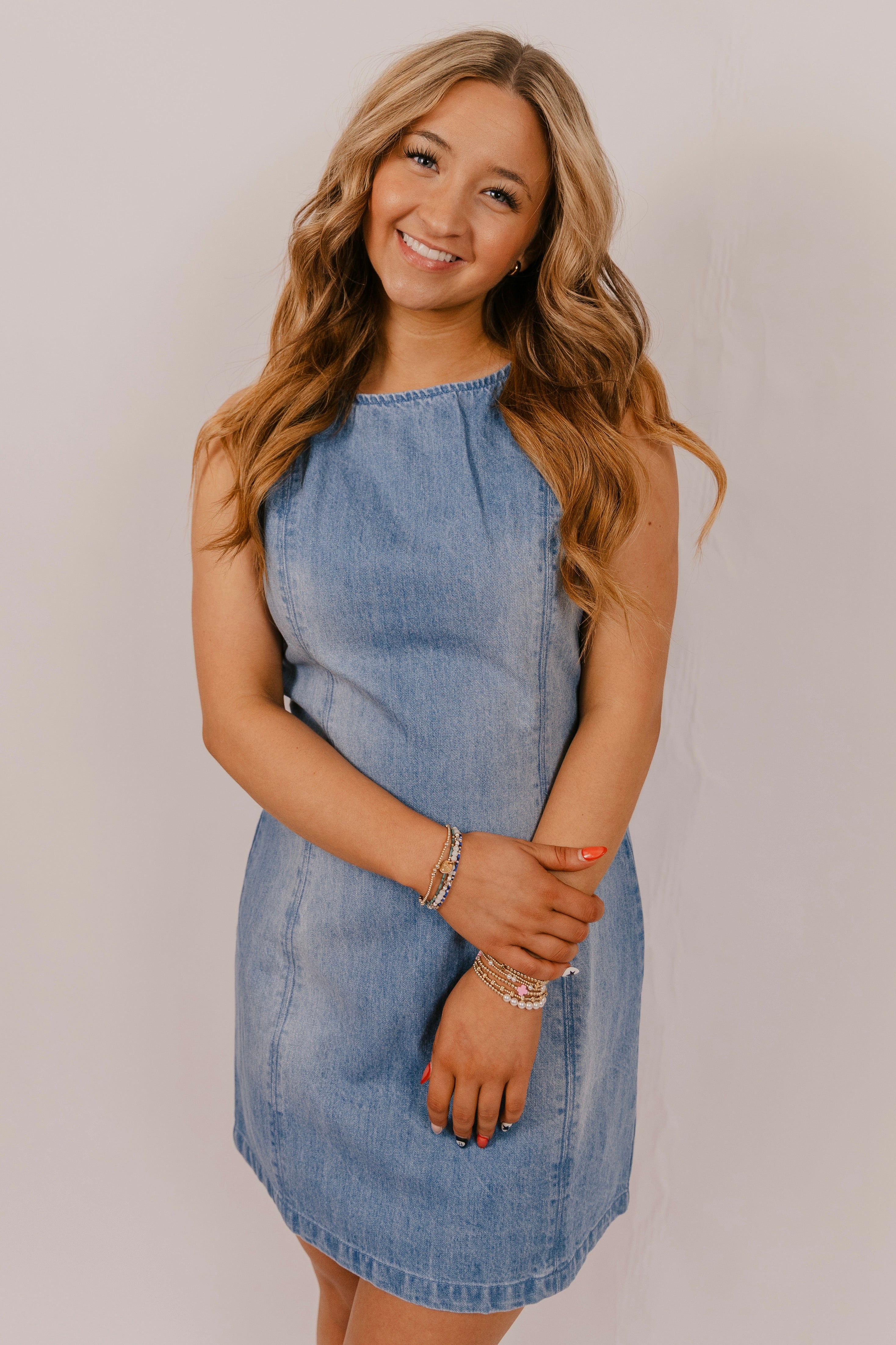 Free People Atlas Denim Mini - Blue Fade