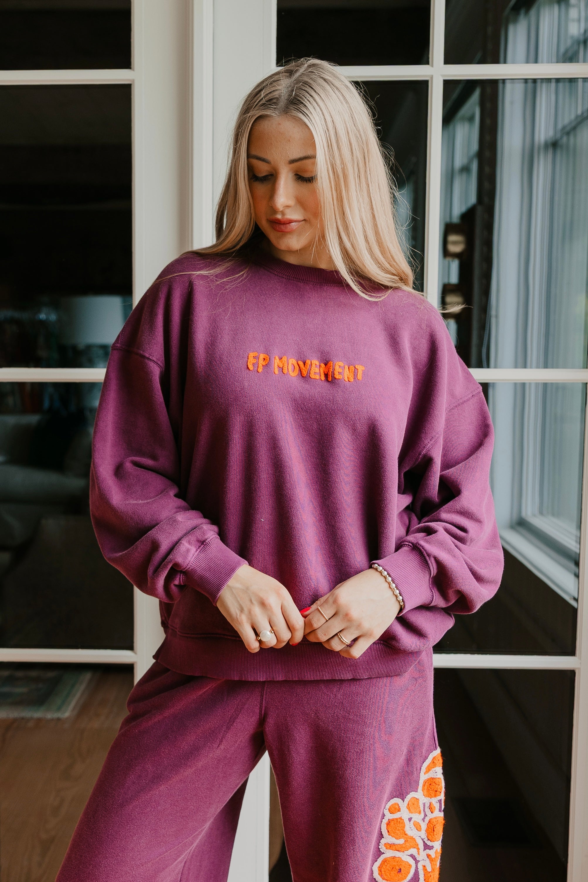 Free People All Star Embroidered Pullover