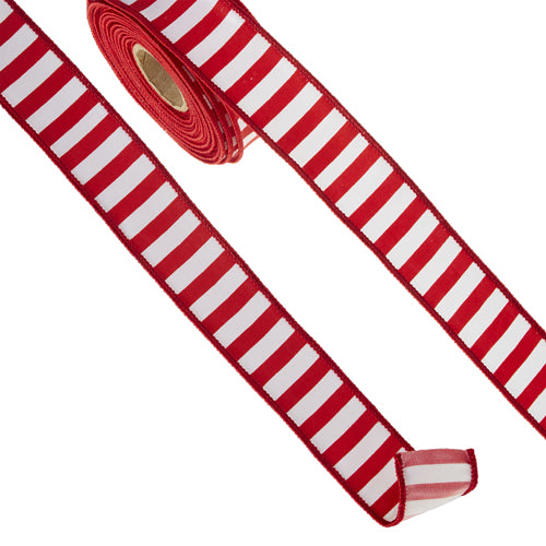 Candy Cane Wired Ribbon