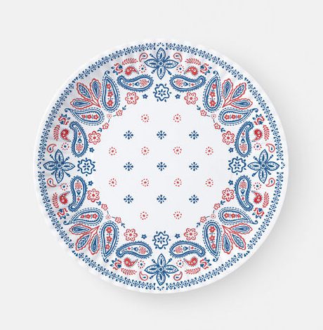 Melamine American Holiday Plates - Set of 4 - Final Sale 40% off