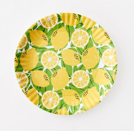 Melamine Lemon Platter - Final Sale 40% off