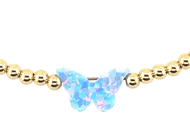 Opal Butterfly Stretch Bracelet