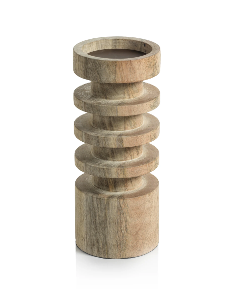Le Salama Carved Pillar Holder - Final Sale 40% off in cart