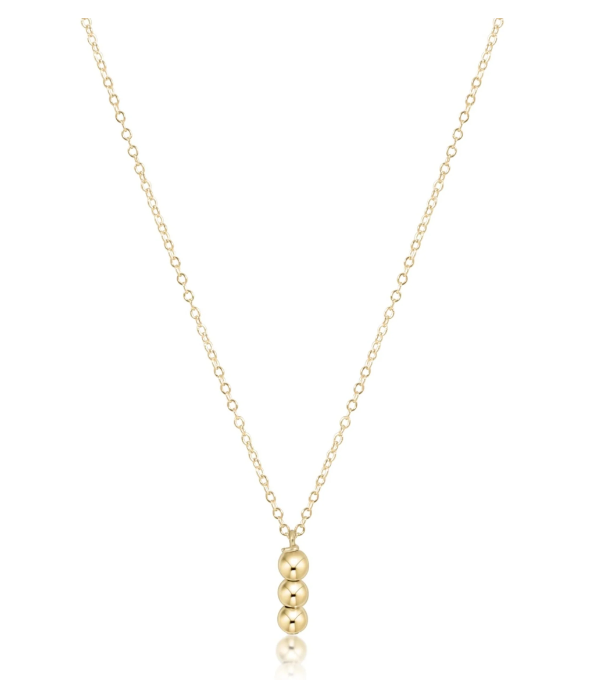 16" Necklace Gold - Joy Charm