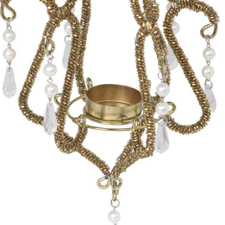 Ballroom Chandelier Beaded Ornament