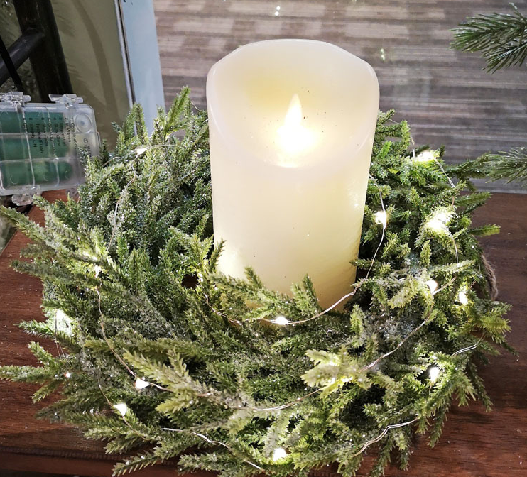 Winter Pine Wreath - 12"