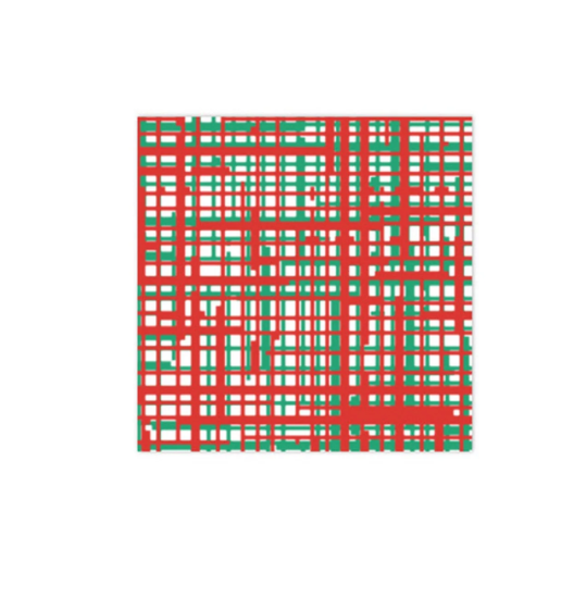 Papersoft Plaid Red & Green Napkins