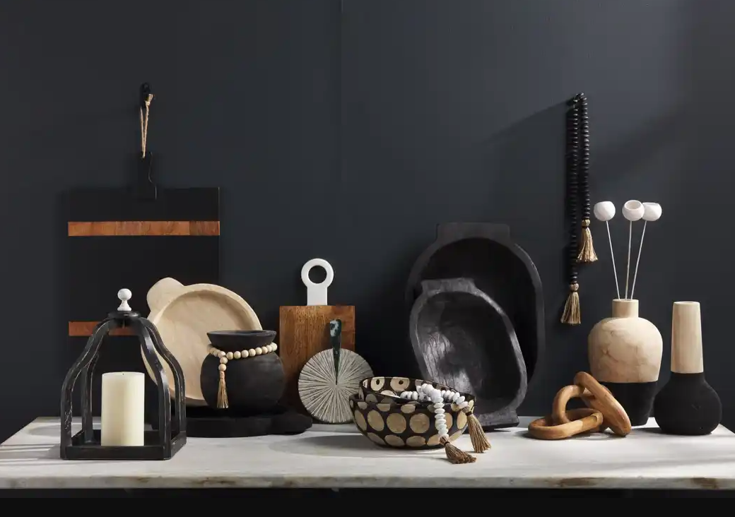 Black Oval Dough Bowl