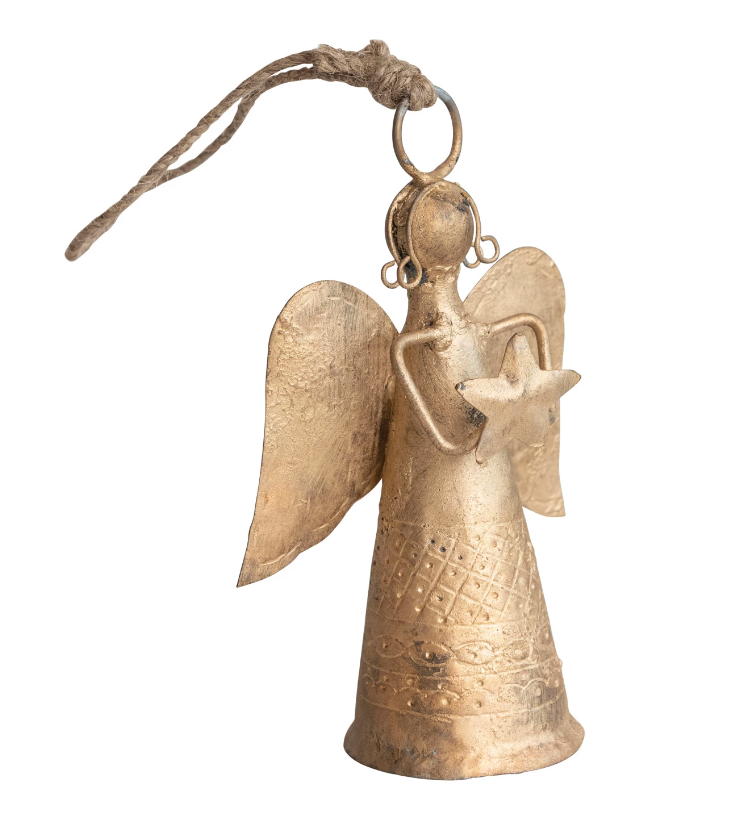 Metal Angel Bell Ornament