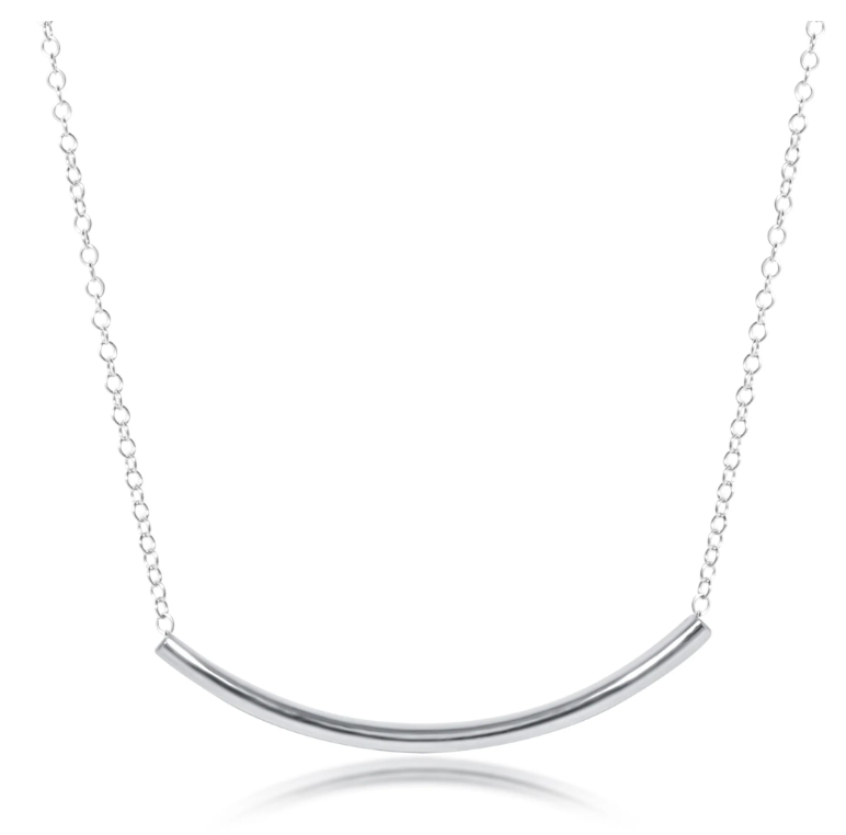 E Newton 16'' Necklace Bliss Bar - Sterling