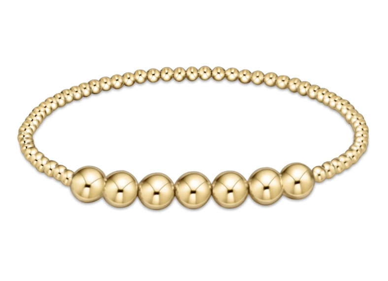 E Newton Classic Beaded Bliss Bracelet - Gold