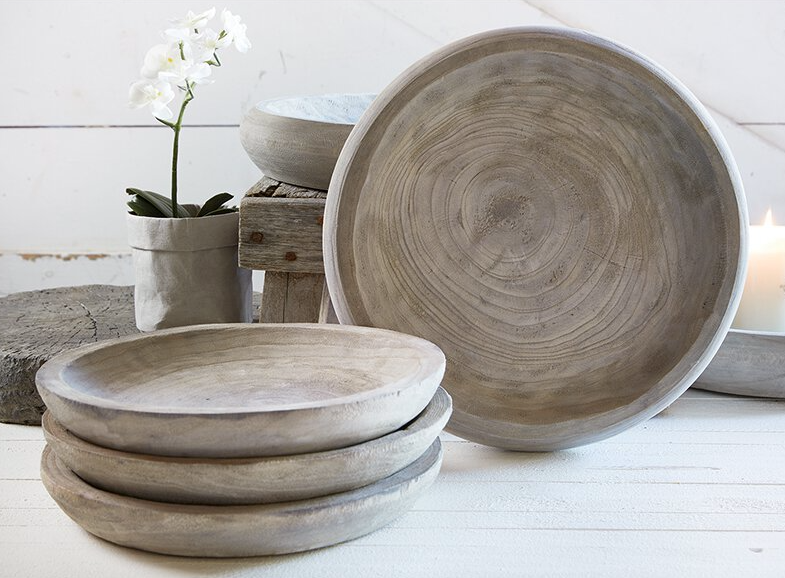 Paulownia Wood Medium Display Bowl