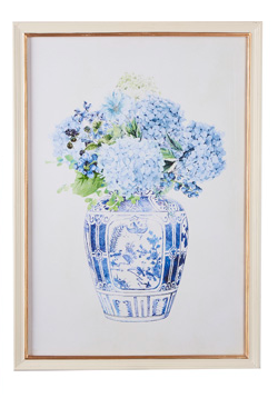 Hydrangea in Vase Framed Print