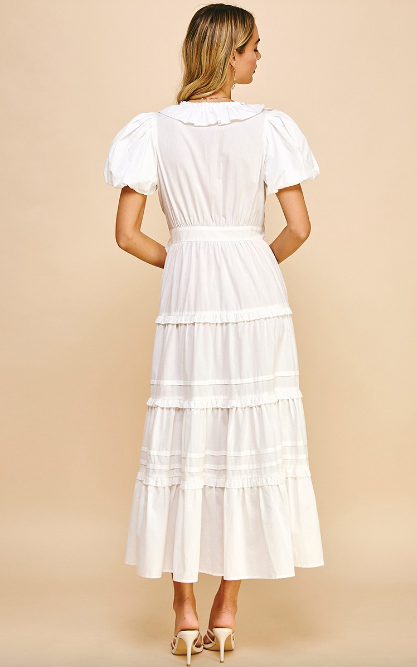 Caroline Tiered Wrap Dress - Final Sale 20% off in cart