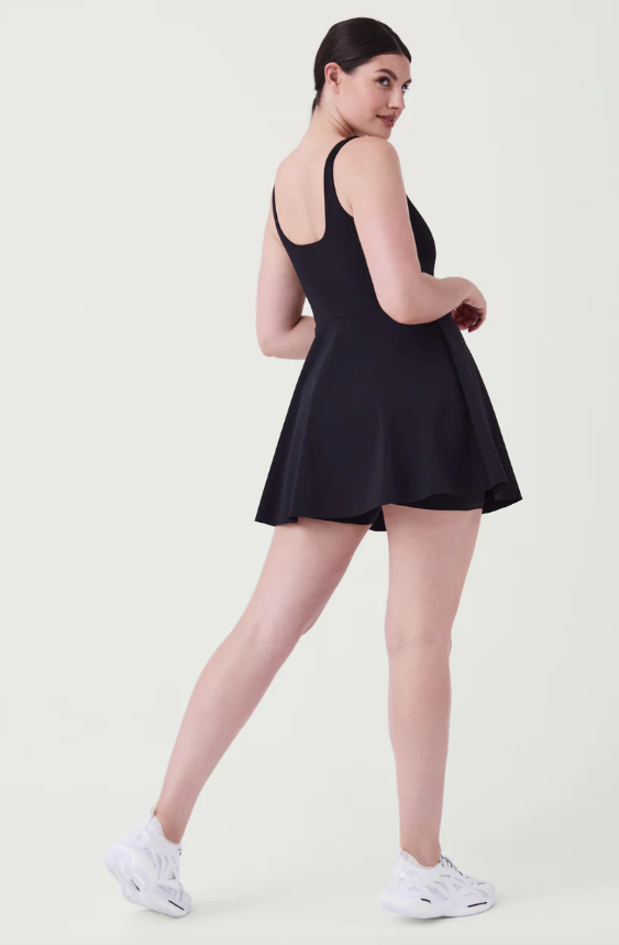 spanx booty boost ribbed dress Booty Boost Ribbed Half Zip Dress | SPANX