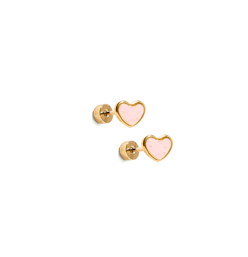 Linny Co Screwback Stud - Nora Heart