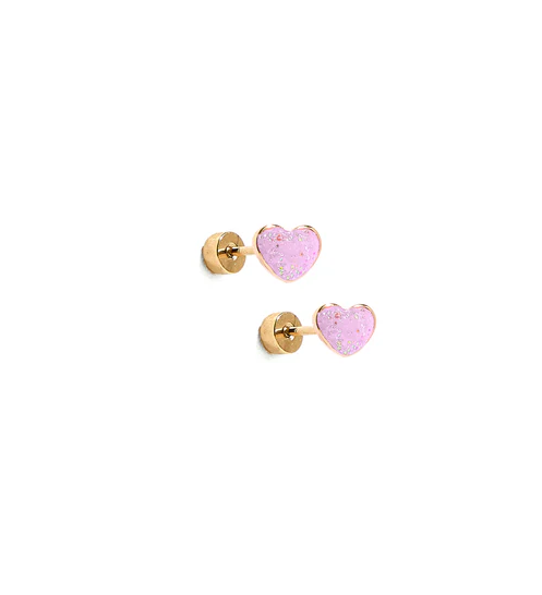 Linny Co Screwback Stud - Nora Heart