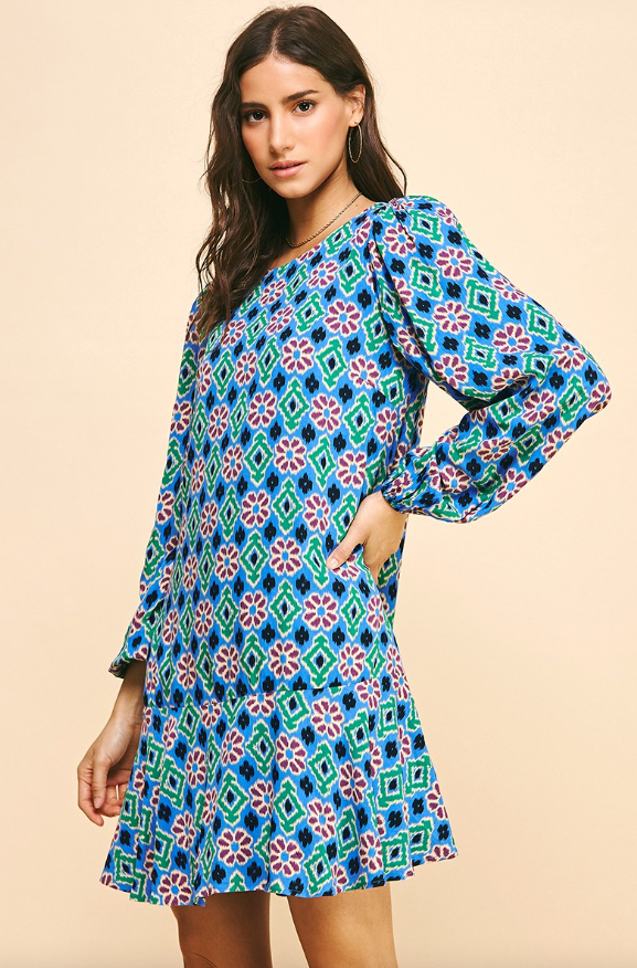 Nyla Long Sleeve Tunic Dress