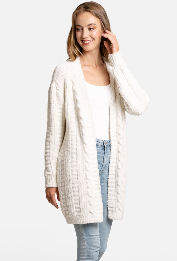 Peyton Cozy Cable Knit Cardigan - Final Sale 25% off in cart