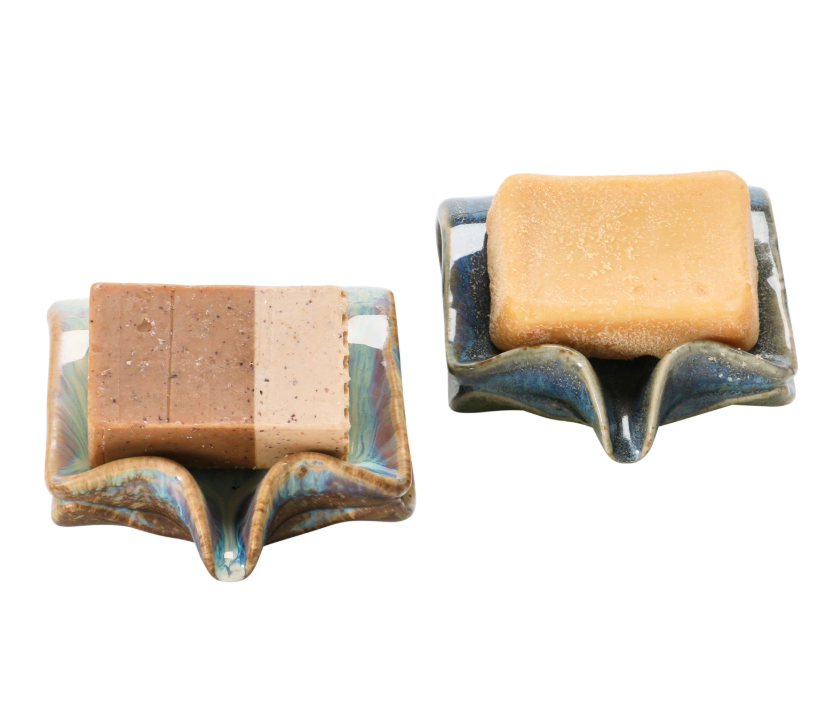 Sponge & Soap Dish with Drip Spout