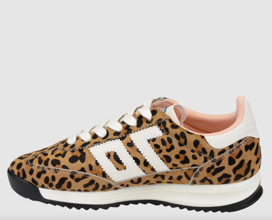 Back 70 Barkley Jogger Sneakers - Leopard Camel White