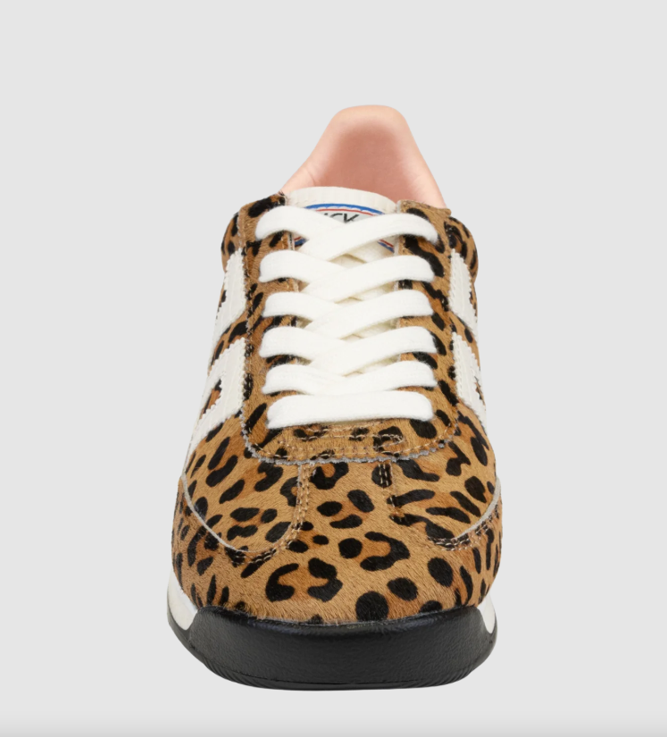Back 70 Barkley Jogger Sneakers - Leopard Camel White