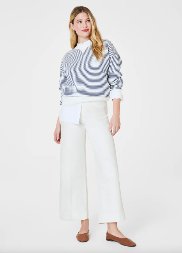 SPANX EveryWear Cropped Wide Leg Jeans