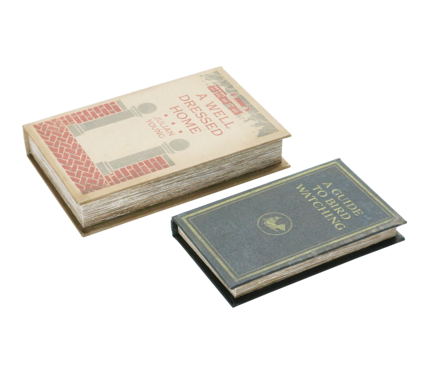 A Well Dressed Home Book Storage Boxes - Set of 2