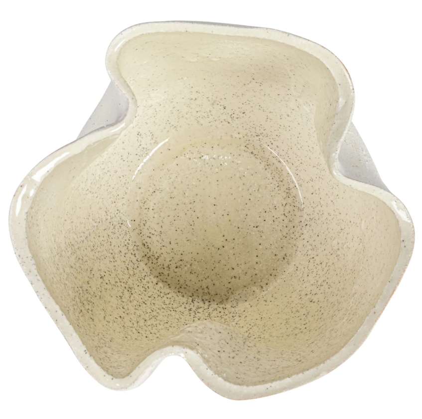 Stoneware Ruffled Planter