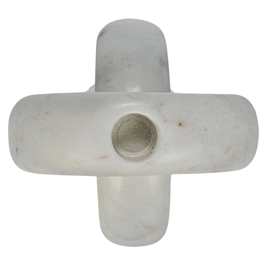 Marble Chain Link Taper Holder